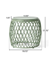 Stylish Lattice Accent Table for Indoor Decor and Parties