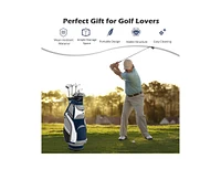 Slickblue 10.5 Inch Golf Stand Bag with 14 Way Dividers and 7 Zippered Pockets