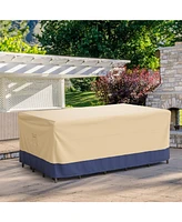 Slickblue Patio Furniture Cover with Padded Handle and Click-Close Straps