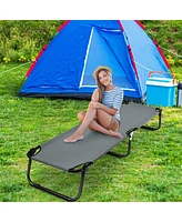 Slickblue Outdoor Folding Camping Bed for Sleeping Hiking Travel