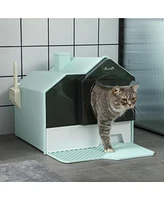 Simplie Fun Scoop & Mat Privacy and Odor-Control Covered Cat Litter Box