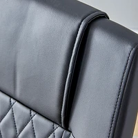 Modern Pu Leather Dining Chairs with Metal Legs | Easy Assembly