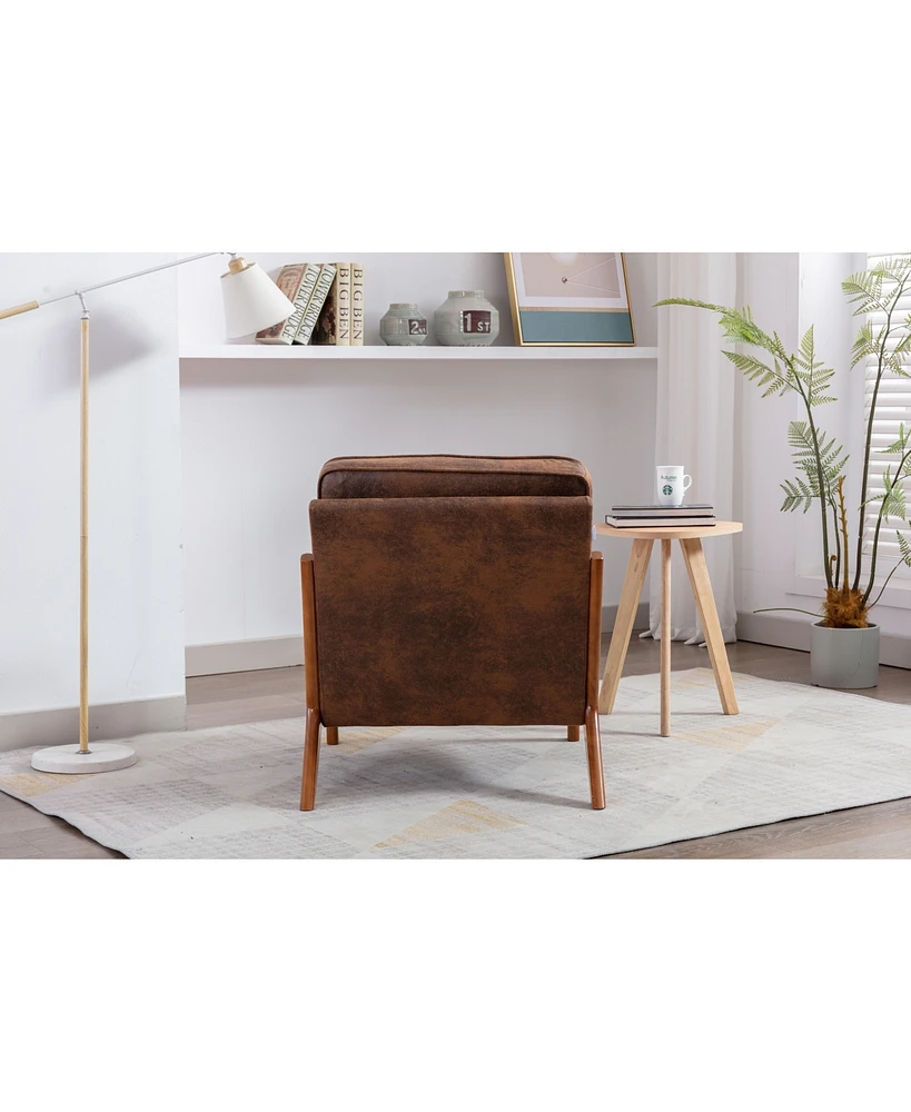 Simplie Fun Wood Frame Armchair