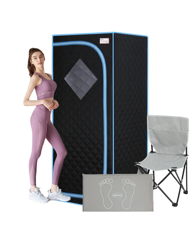 Simplie Fun Portable Full Size Infrared Sauna Tent Personal Home Spa, With Infrared Panels, Heating