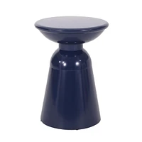 Chic Side Table Modern Lines, Durable Iron Frame, No Assembly