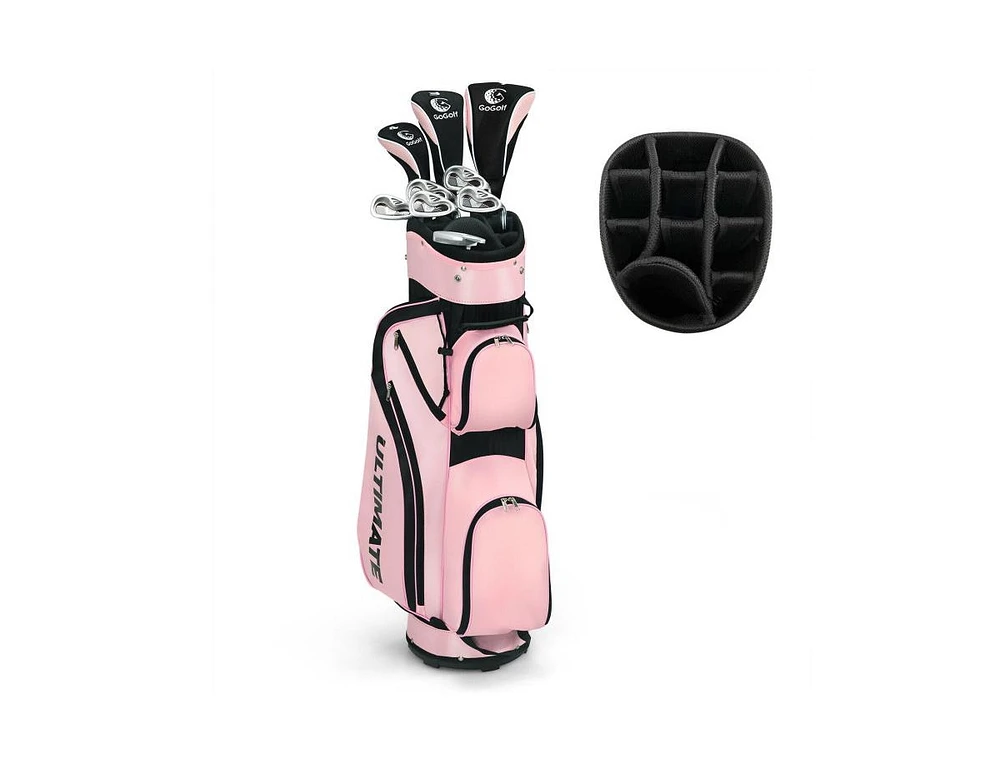 Slickblue 10 Pieces Ladies Complete Golf Club Set with Alloy Driver