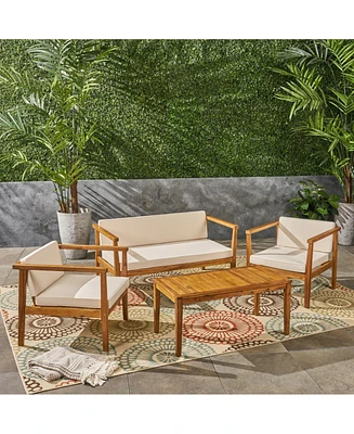 Simplie Fun Rustic Meets Modern Complete Outdoor Set for Patio Perfection