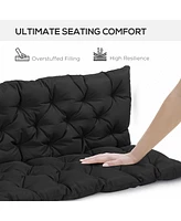Plush, Tufted Outdoor Swing & Bench Cushions with Elegant Style