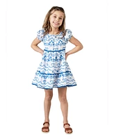 Rare Editions Toddler & Little Girls Embroidered Eyelet Dress