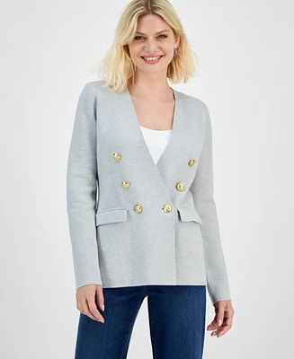 I.n.c. International Concepts Petite Faux-Double-Breasted Blazer, Created for Macy's