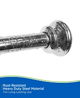 Kenney Twist Fit No Tools Decorative Shower Curtain Rod