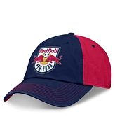 Fanatics Men's Navy/Red New York Red Bulls Iconic Blocked Fundamental Adjustable Hat