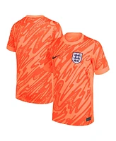 Nike Big Boy's and Girl's Orange England National Team 2024 Goalkeeper Replica Stadium Jersey