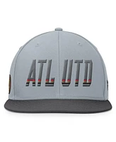 Fanatics Men's Gray Atlanta United Fc Smoke Snapback Hat