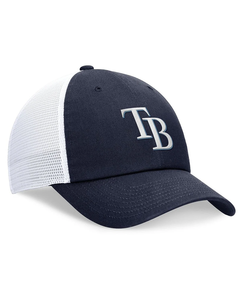 Nike Men's Navy Tampa Bay Rays Evergreen Club Trucker Adjustable Hat