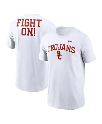 Nike Men's White Usc Trojans Blitz 2-Hit T-Shirt