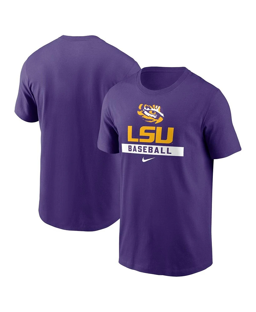 Nike Men's Purple Lsu Tigers Baseball T-Shirt