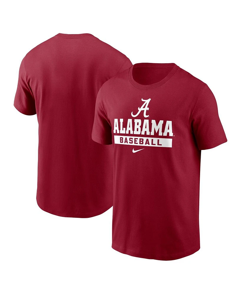 Nike Men's Crimson Alabama Tide Baseball T-Shirt