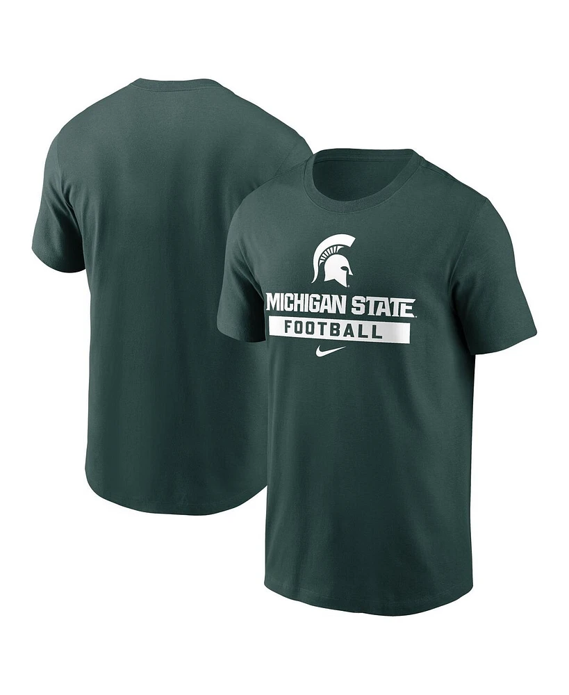 Nike Men's Green Michigan State Spartans Football T-Shirt