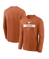 Nike Men's Texas Orange Longhorns 2024 Sideline Legend Performance Long Sleeve T-Shirt