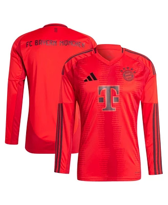 Adidas Men's Red Bayern Munich 2024/25 Home Replica Long Sleeve Blank Jersey