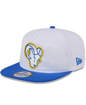 New Era Men's White/Royal Los Angeles Rams 2024 Nfl Training Camp Golfer Snapback Hat