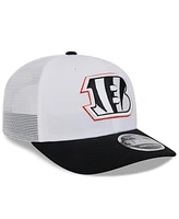 New Era Men's White/Black Cincinnati Bengals 2024 Nfl Training Camp 9SEVENTY Trucker Hat