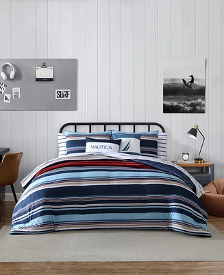 Nautica Colton Stripe Piece Comforter Set