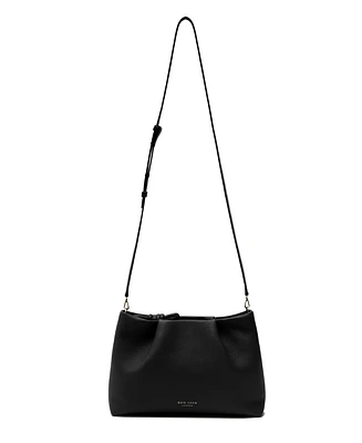 Esin Akan Midi Mayfair Leather Clutch Crossbody Bag