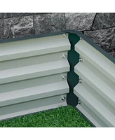 Giant 4' x 4' Metal Raised Garden Bed for Strong Root Growth