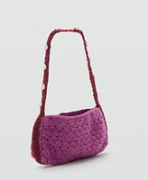 Mango Women's Crochet Handbag