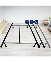 Clara Clark Heavy Duty Lag Adjustable Steel Bed Base With Center Support