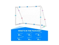 Slickblue 6 x 4 Feet Soccer Goal with Strong Upvc Frame