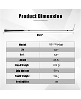 Slickblue Golf Sand Wedge 60 Degree Gap Lob Wedge with Grooves Right Handed-60 Degrees