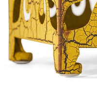Vintage-Inspired Fleur-de-Lis Nesting Tables for Indoor/Outdoor Elegance