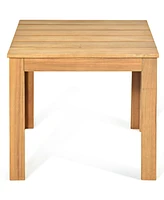 Slickblue Wooden Square Patio Coffee Bistro Table