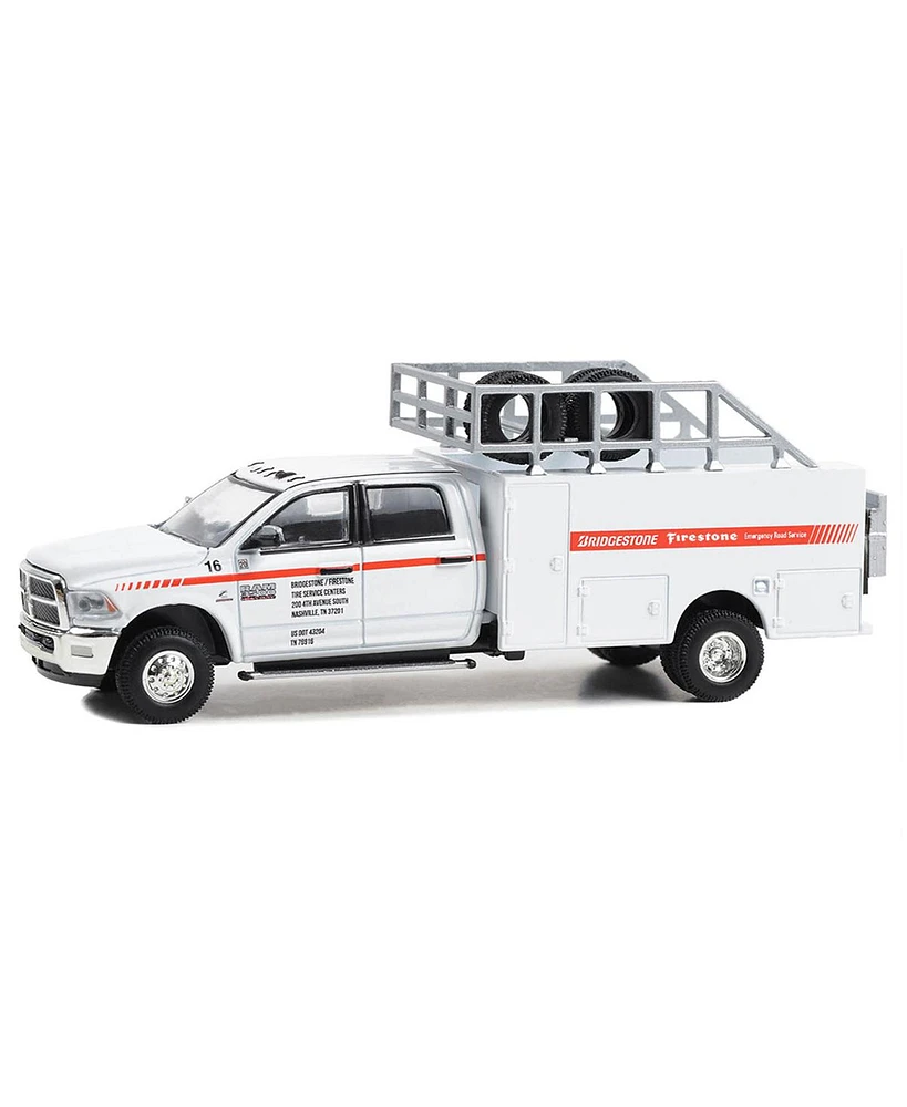 Greenlight Collectibles 1/64 Ram 3500 Firestone Bridgestone Tire Road Service Truck Dually