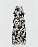 Mango Women's Bow Printed Dress