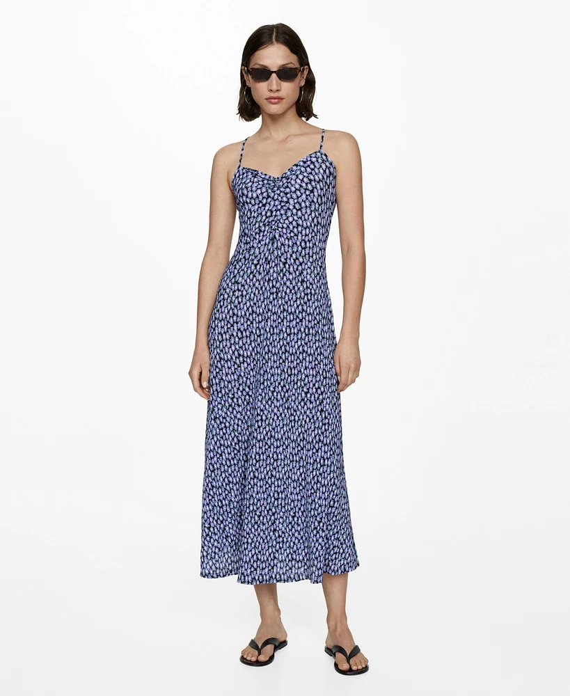 Mango Women's Printed Long Dress