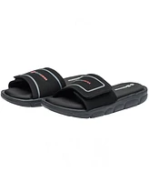 Alpine Swiss Mens Memory Foam Slide Sandals Adjustable Comfort Athletic Slides