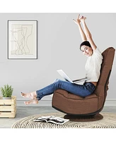 Gaming Chair Fabric 6-Position Folding Lazy Sofa 360 Degree