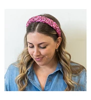 Headbands of Hope Women s All That Glitters Headband - Maroon + Pink