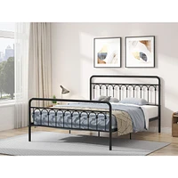 Streamdale Furniture Tara Metal Bed Queen, Black