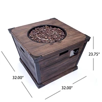 Simplie Fun Mgo Fire Pit Table Rustic Warmth and Style