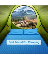 Slickblue Self-Inflating Camping Outdoor Sleeping Mat with Pillows Bag