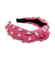Headbands of Hope Women s Traditional Woven Headband - Hot Pink Gem