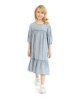 Belle & Bloom Big Girls Pure Love Dress - Mid Denim