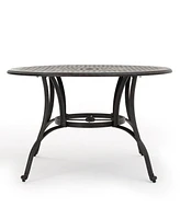 Simplie Fun Enchanting Lattice Dining Table A Timeless Focal Point for Your Patio