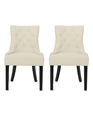 Simplie Fun Contemporary Tufted Dining Chair with Buttonless Diamond Stitch and Tapered Legs