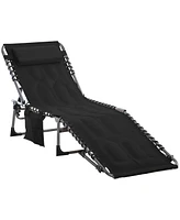 Cozy & Portable Outdoor Lounge Chair Relax and Recline Under the Sun